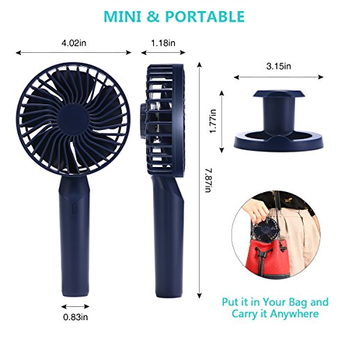 MECO ELEVERDE Mini Ventilatore Portatile