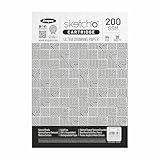 Anupam Sketch-O Ultra Artist Drawing Paper A4, 40 Pages, 200GSM, Durable Acid Free Drawing Paper Drawing Loose Sheet for Artists Kids & Professionals for Marker Colored,Pencil Charcoal
