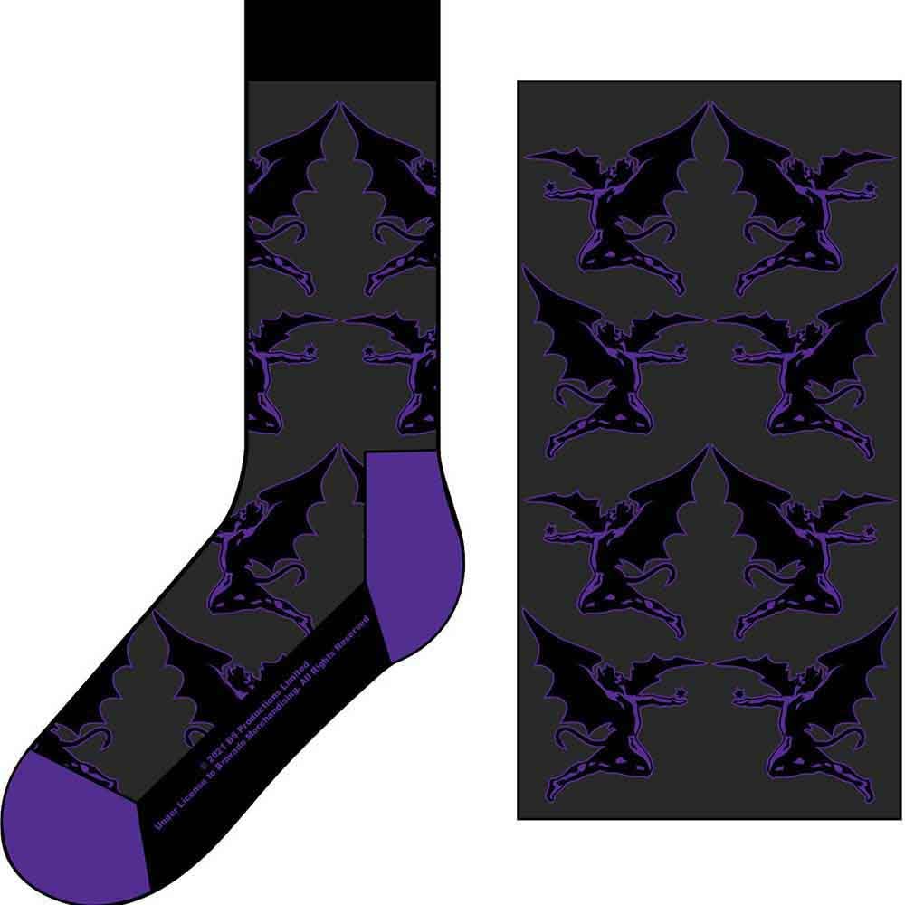 Black Sabbath Socks Demons Band Logo Official Mens Black (UK SIZE 7-11) One Size