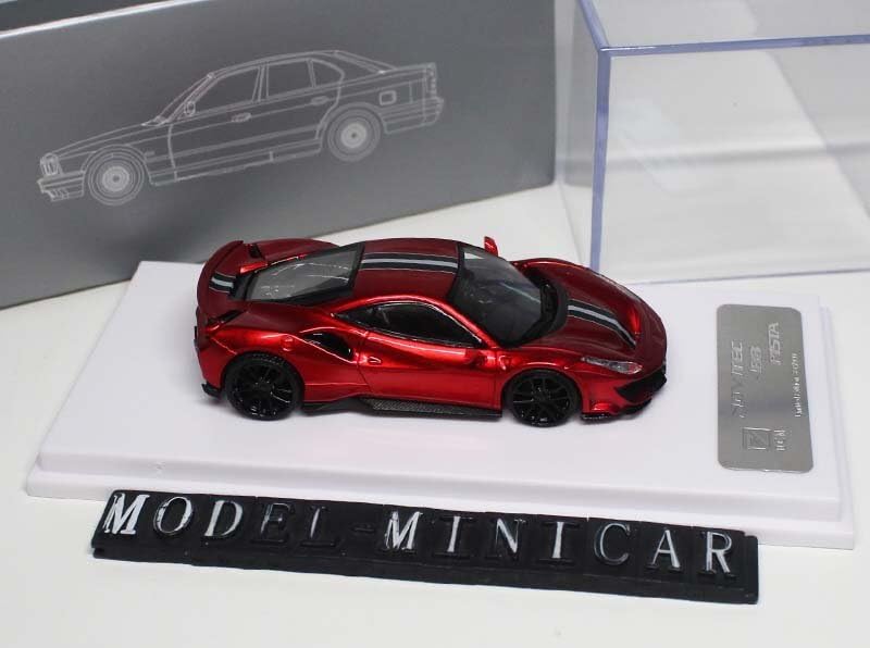 1/64 ノビテック フェラーリ 488 Pista Rosso Red Ichilan 1:64 Ferrari Novitec 488 Pista Red Super Racing