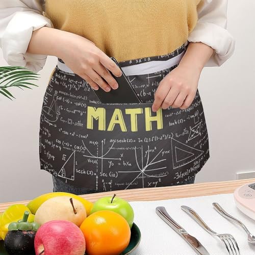 Tablier court de mathématiques pour la cuisine le nettoyage et le restaurant - 3