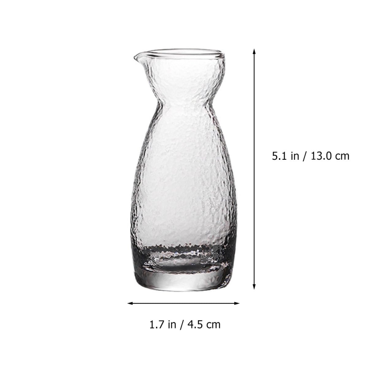 Set de Verres à Saké Japonerie Créatifs en Verre Martelé et Inodore pour Occasions Spéciales et Bars