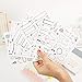 Produktbild BLOUR 6 Blätter/Los Kalender Papier Aufkleber DIY Scrapbooking Tagebuch Planer Sticky   Kawaii Briefpapier Aufkleber Bürobedarf