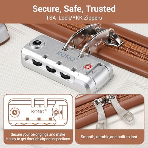 Lightweight ABS Hard Shell Trolley Suitcase - Kono Fashion Travel - Image 4