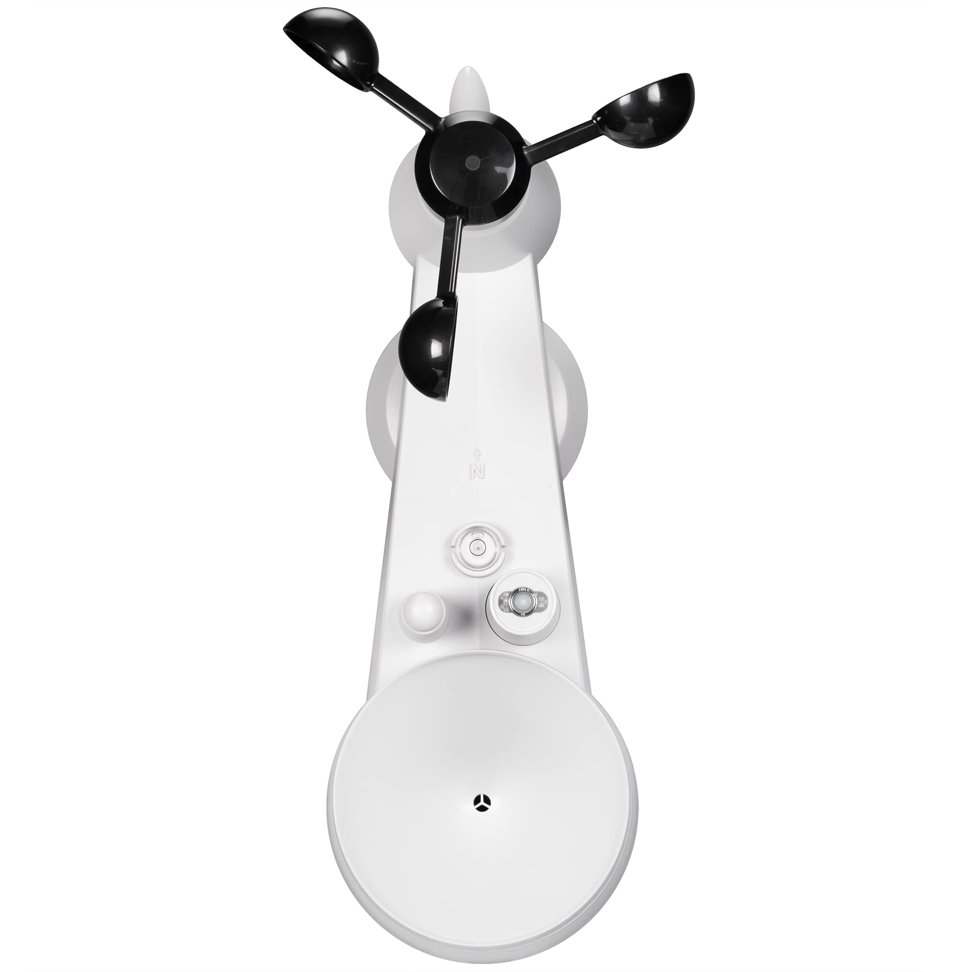 Bresser ClimateConnect Tuya Google Home & Alexa - kompatible, über APP steuerbare Smart Home Funk Wetter-Station mit 7in1 Außensensor/ Regenmesser, schwarz