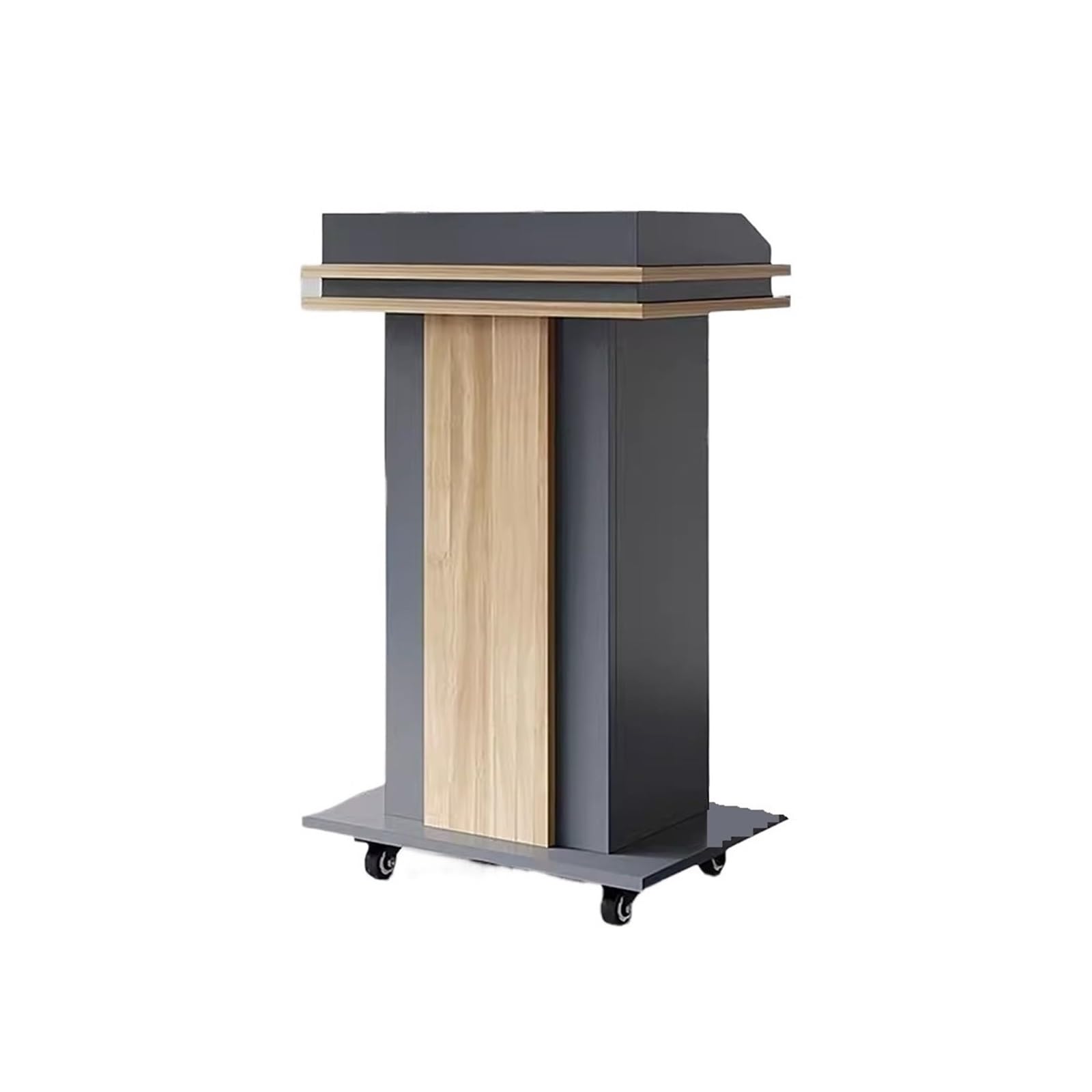 HLHLOP777 Teacher Lectern Auditorium Emcee Platform Conference Podium Portable Classroom Lectern Portable Pulpit