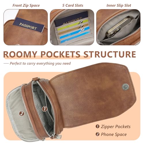 Small Crossbody Bags for Women Phone Wallet Purse PU Leather Women Purses and Handbags With Two Adjustable Strap4