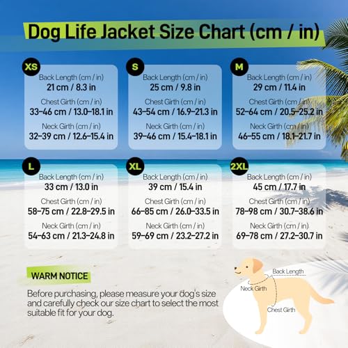 Image of BRKURLEG Dog Life Jacket, Dog Life Vest for Swimming & Boating with High Buoyancy & Rescue Handle for Small Medium Large Dogs, Adjustable Reflective Swimming Safety Vest, Green L
