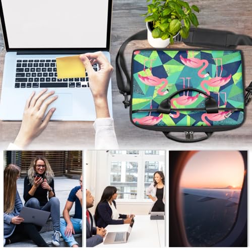 Maletín para Laptop 15 Pulgadas Diseño Geométrico Rosa miniatura 6