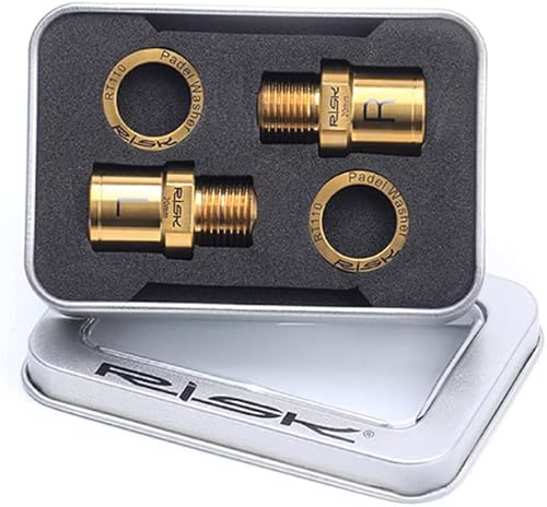 Miniatura 1 de Zcargel Extensor de pedal de bicicleta, extensor de pedal de bicicleta de metal, adaptador de pedales de bicicleta, extensor de manivela, espaciador