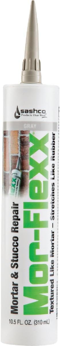 15020 10.5oz Sashco Sealants Gray MorFlexx Grout Repair, 10.5-Ounce