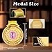 Custom Pieces Gold Award Medals-Winner Medals Gold Prizes for Sports,Competitions, Party,Spelling Bees,Olympic Style,Metal Award Medals,Perfect for School Competitions, Coaches,Students (Flower color)