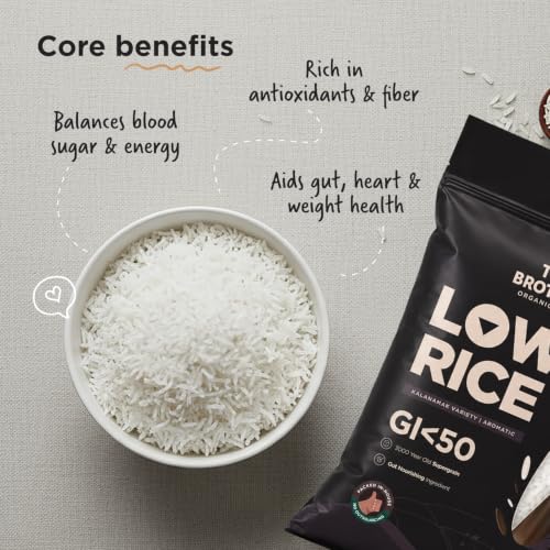 Image of Two Brothers Organic Farms Kalanamak Rice 5KG | Low GI, Diabetic-Friendly Native Rice | Rich in Iron & Zinc | Gut Nourishing, Perfect for Pulao, Biryani & Curries