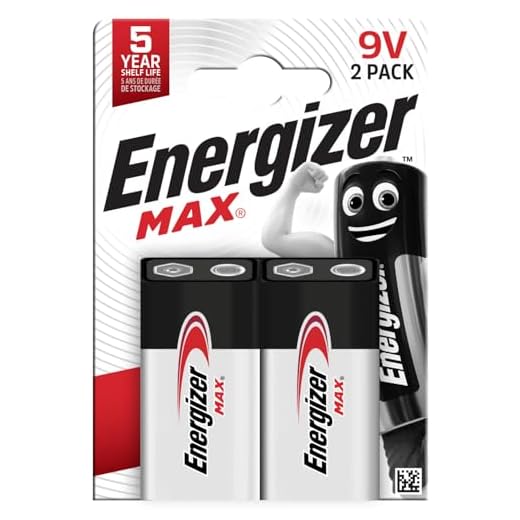 Energizer batterier, max 9 V blockbatteri alkaliskt, 2 stycken