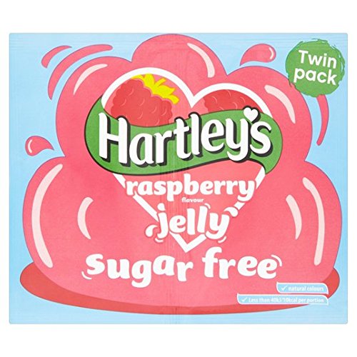 Sugar Free Raspberry Jelly Cristaux de 23g de Hartley Cover