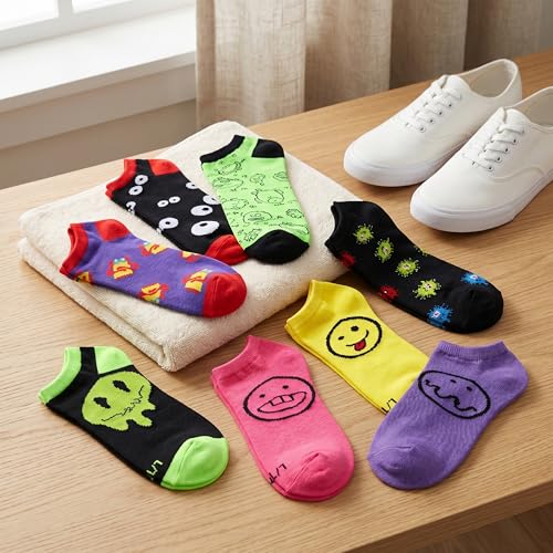 Image of Tipi Toe Women's 20 Pack Colorful Low Cut Socks - Lightweight, Breathable Design for All-Day Comfort Sizes 9-11 /10-13