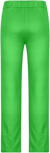 Miniatura 6 de Muscularfit Pantalones de vestir con cremallera y hebilla suelta casual para hombre, pantalones de vestir ajustados y sólidos, ropa de moda