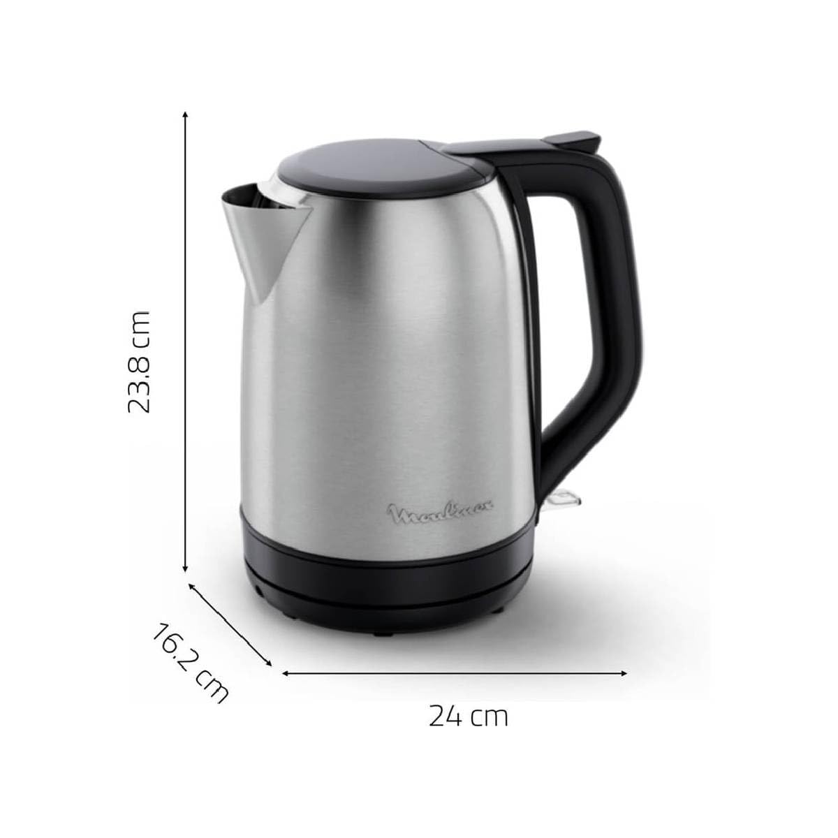 BOUILLOIRE 1,7L 2400W SUBITO INOX MOULINEX - BY5S0DE0