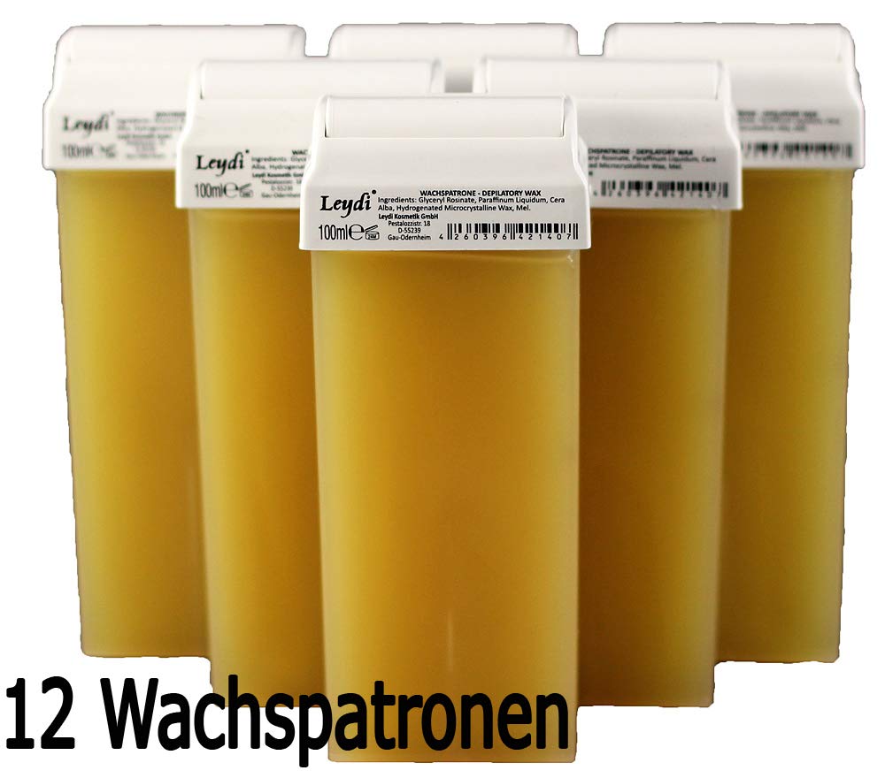 Leydi Duo - Doppel Wachspatronenset Honig - Profi Waxingset zur Haarentfernung