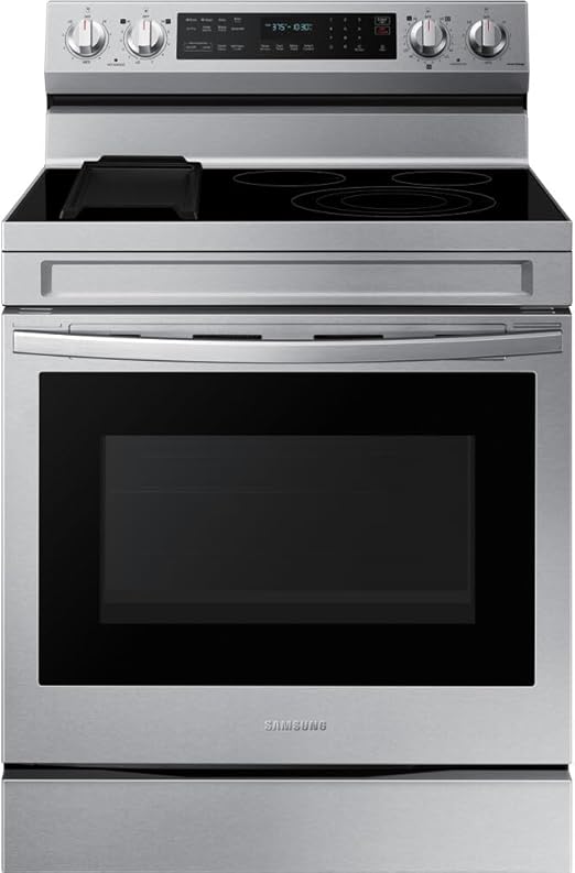 SAMSUNG NE63A6711SS 6.3 cu. ft. Smart Freestanding Electric Range with No-Preheat Air Fry, Convection+ & Griddle in Stainless Steel