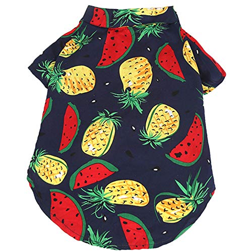 Ct Coutudi Hawaiian Dog Shirts Aloha Dog Shirt Pet Summer Cool Summer Flower Pineapple Shirt For Small To Medium Puppy Dog Cat #TOP3
