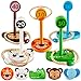 HYAKIDS Animali Gioco Lancio degli Anelli in Legno Garden Quoits Set Ring Toss Gioco per Bambini Interno ed Esterno Gioco di Sport per Famiglia Giardino Partito Ragazzi Ragazze