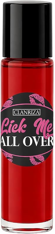 Óleo perfumado CLANRIZA Lick Me All Over com aplicador roll-on, fragrância doce, 10 mL