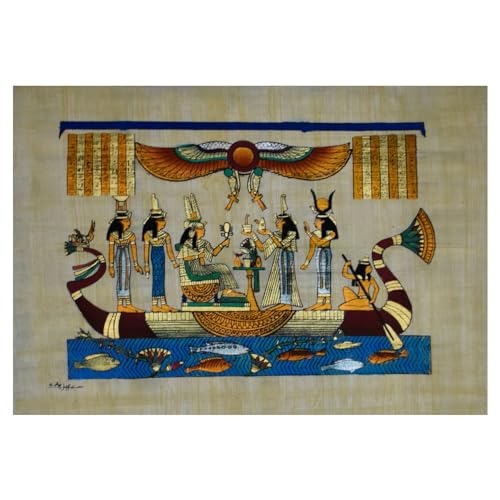 NIANWUDU Papyrus 100% Authentic Egyptian Original Hand Painted Painting Paper Pharaoh Ancient 8
