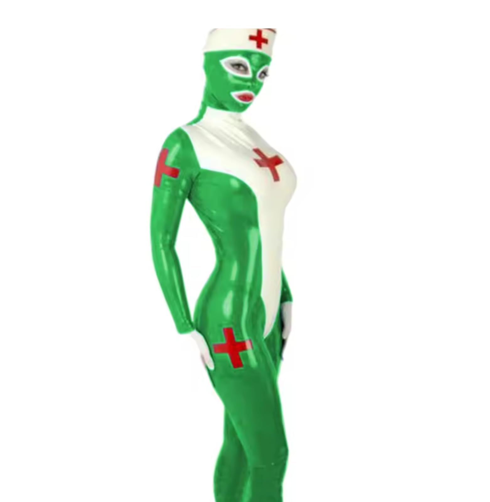 Combinaison en cuir PVC pour femme pour cosplay, Halloween, combinaison assortie en latex