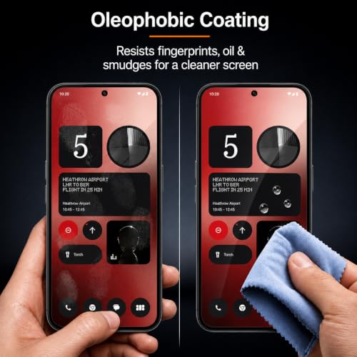 Image of Premium Tempered Glass for Nothing Phone (2a) | Edge-to-Edge Protection | 9H Military Grade Hardness | Bubble-Free & Case Friendly HD Clear Screen Protector