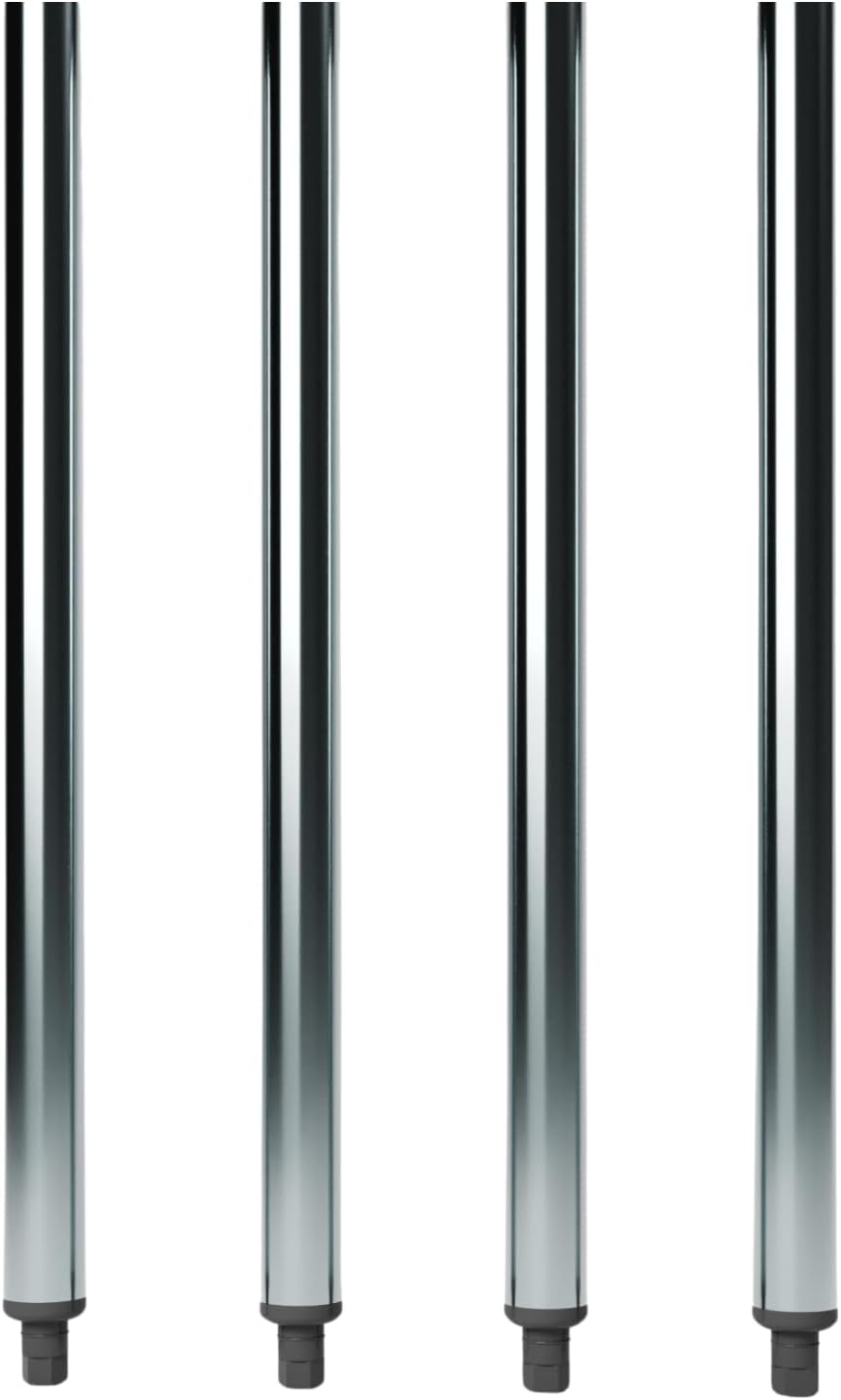 AmGood Galvanized Steel Legs for Work Tables (24" Legs, 4 Pack)