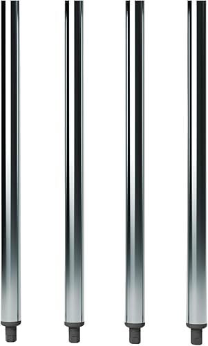 AmGood Patas de acero galvanizado para mesas de trabajo (patas de 24 pulgadas, paquete de 4)