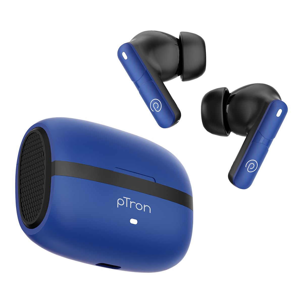 pTron Bassbuds Blaze in-Ear TWS Earbuds w/ 13mm Drivers, 50Hrs Playtime, AI-ENC Clear Calls, Bluetooth V5.4 Wireless Headphones, Touch Control, Voice Assistant, Type C Charging & IPX5 (Berry)-image-39