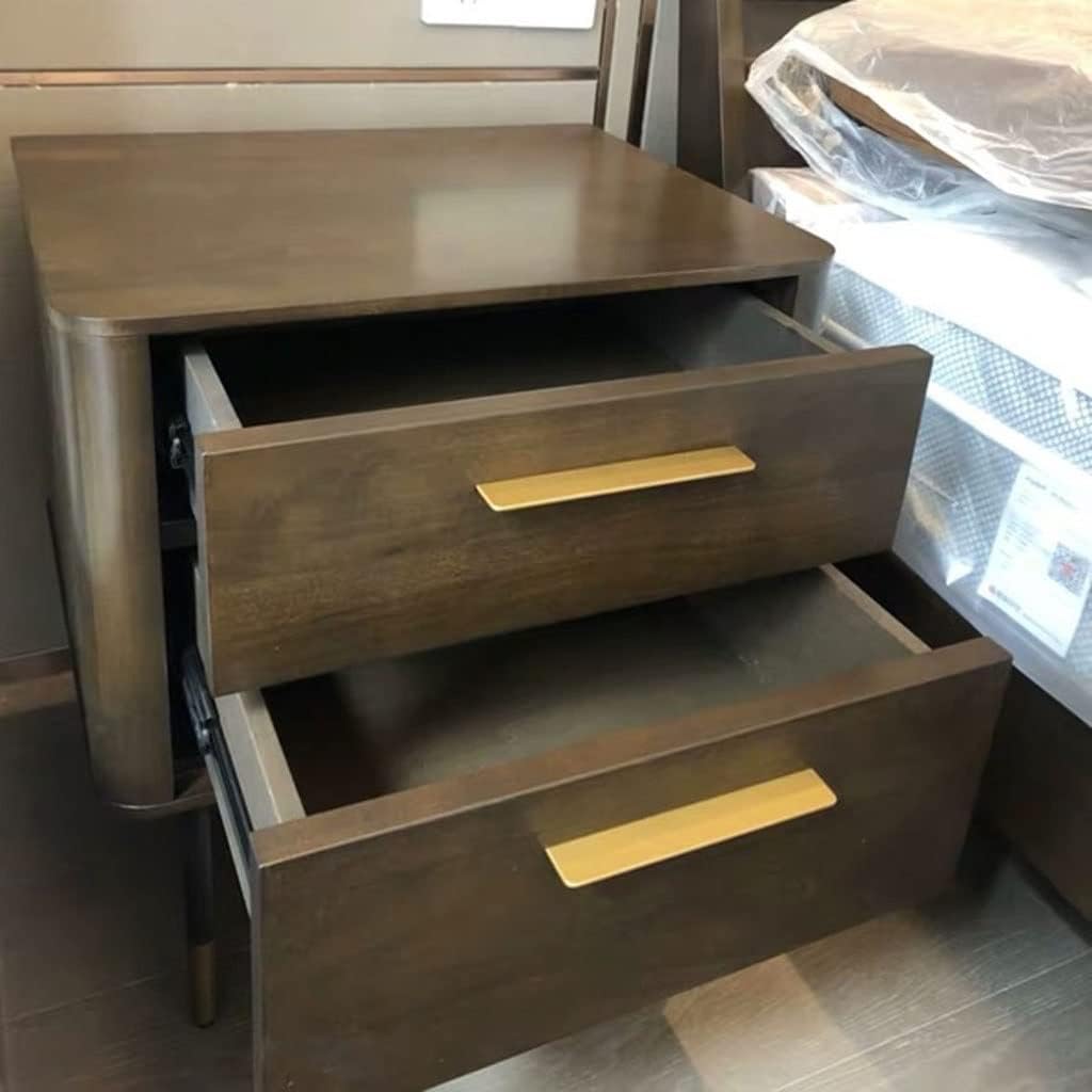 Nightstand Bedside Table Wood Storage Cabinet Living Room Bedroom Bedside Storage Drawer Retro Small Cabinet Bedside End Table