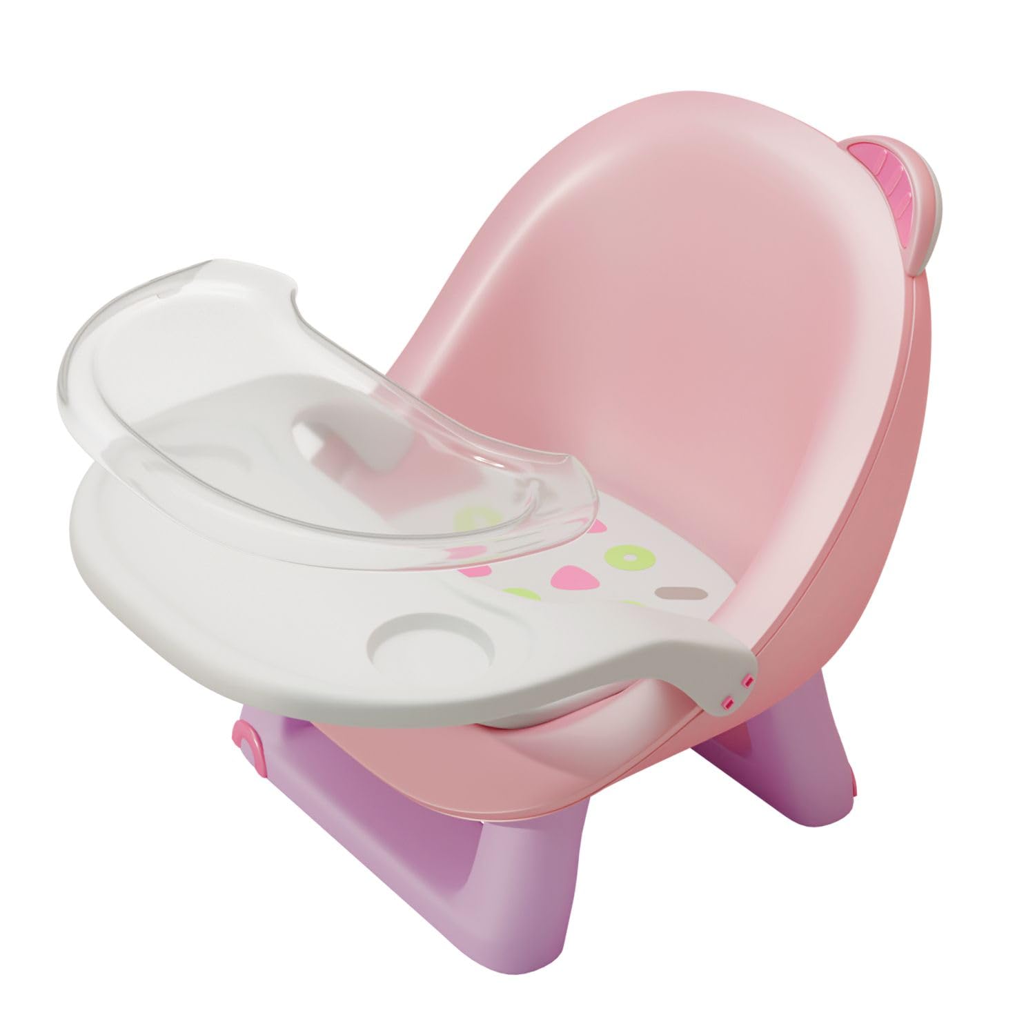 Lifelong Cuppy Baby Chair with Detachable Food Tray, Tray Cover - Strong & Durable Chair for Kids 9 Months to 4 Yrs - Study Chair/Feeding Chu-Chu Chair/Dining Chair with Comfortable Foam Cushion Seat