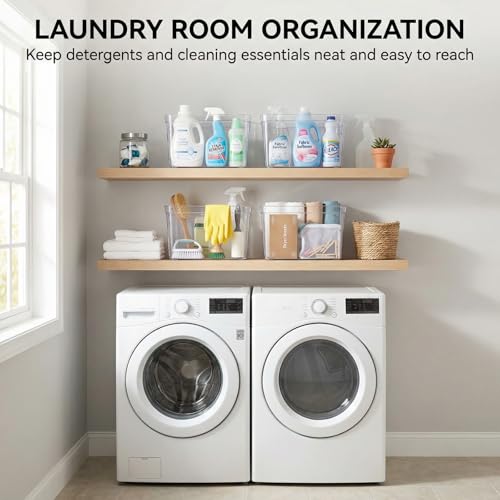 MOONEDGE 8-Pack Transparent Storage Containers - Save 50%