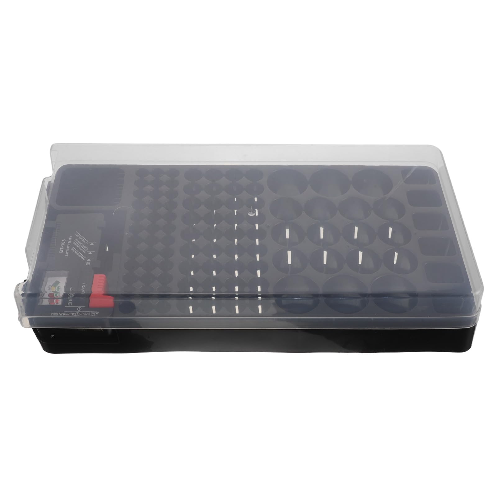 Batteriefach Organizer mit Testfunktion für Aa, Aaa, Mono, Baby, 9v