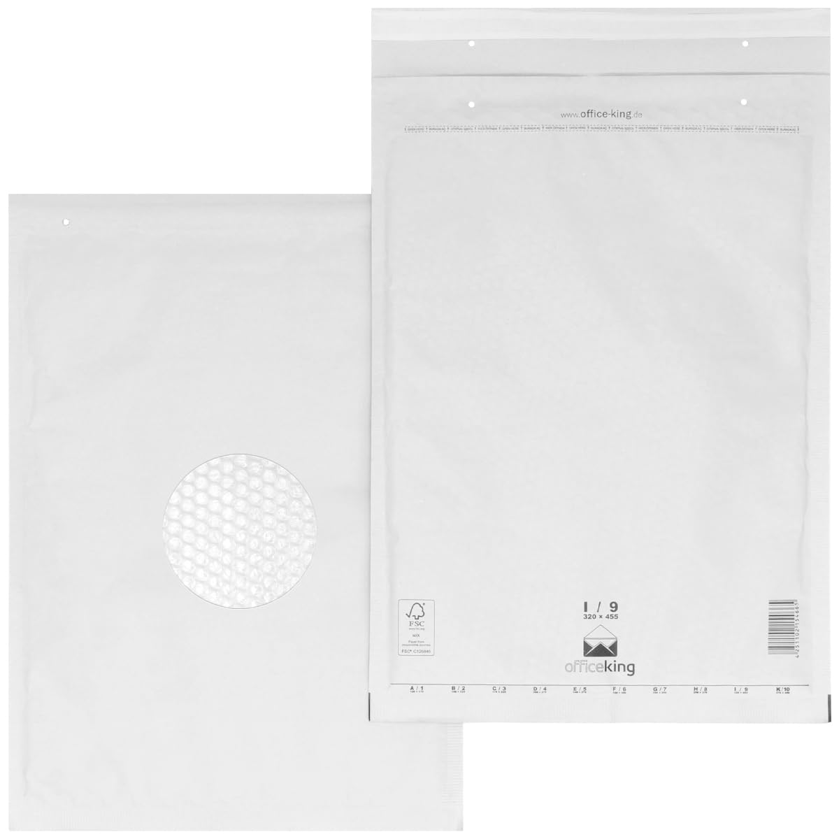 verpacking 400 Buste imbottite bianche 32 x 45,5 cm I9 - Buste pluriball, Buste con bolle