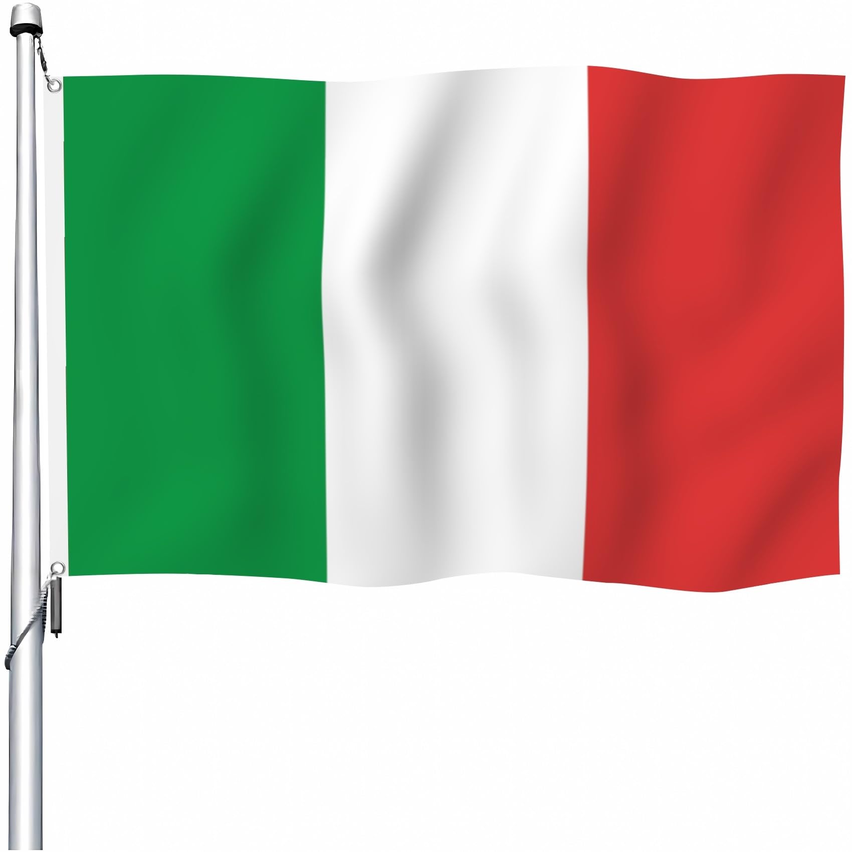 Aoihrraan Italy Flag 2x3ft Double Sided Vibrant Colors Italian Flags for Outdoors Celebrations Home Garden Porch Decoration National Flags with 2 Sturdy Grommets Machine Stitched 100% Polyester