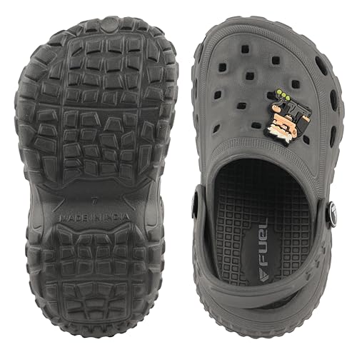 Image of FUEL Poddle Comfortable Indoor & Outdoor Casual Garden Clogs, Soft Cushioned Footbed and Lightweight EVA Slip-On Kids Clogs for Boys & Girls