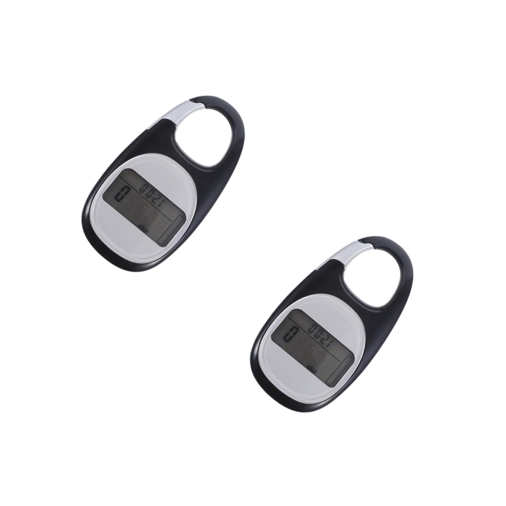 2pièces Compteur De Professionnel Podomètre Et Pratique pour Activités Extérieures Calories Distance Accessoire De Fitness pour Randonnée Et Voyage