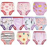 MOEMOE BABY Potty Training Trousers Pack of 10 Baby Training Trousers Potty Underwear Children for Girls 2 Years