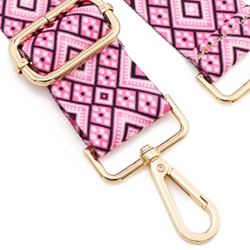 Image of ZOOEASS Wide Shoulder Strap Adjustable Replacement Belt Guitar Style Crossbody Bag Handbag Strap Multicolor Canvas Straps(Wide:1.5in)(Color49)