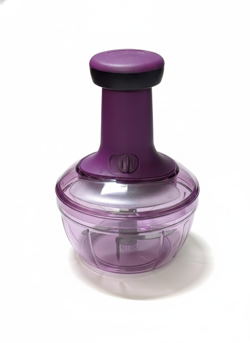 Super Mom 600 ML Mega Chopper | Effortless Manual Hand Press Push Chopper | Perfect for Chopping Onions, Salads, Tomatoes, and Potatoes | Essential Kitchen Tool-picture-23
