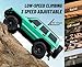 HLSFWDRIVE RC Rock Crawler 4x4 RC Jeep Truck 1/18 Scale Remote Control Crawler All Terrain 370 Motor Proportional Throttle Steering Upgraded Chassis 3 Speeds Lighting System‌ Hobby Model for Adult