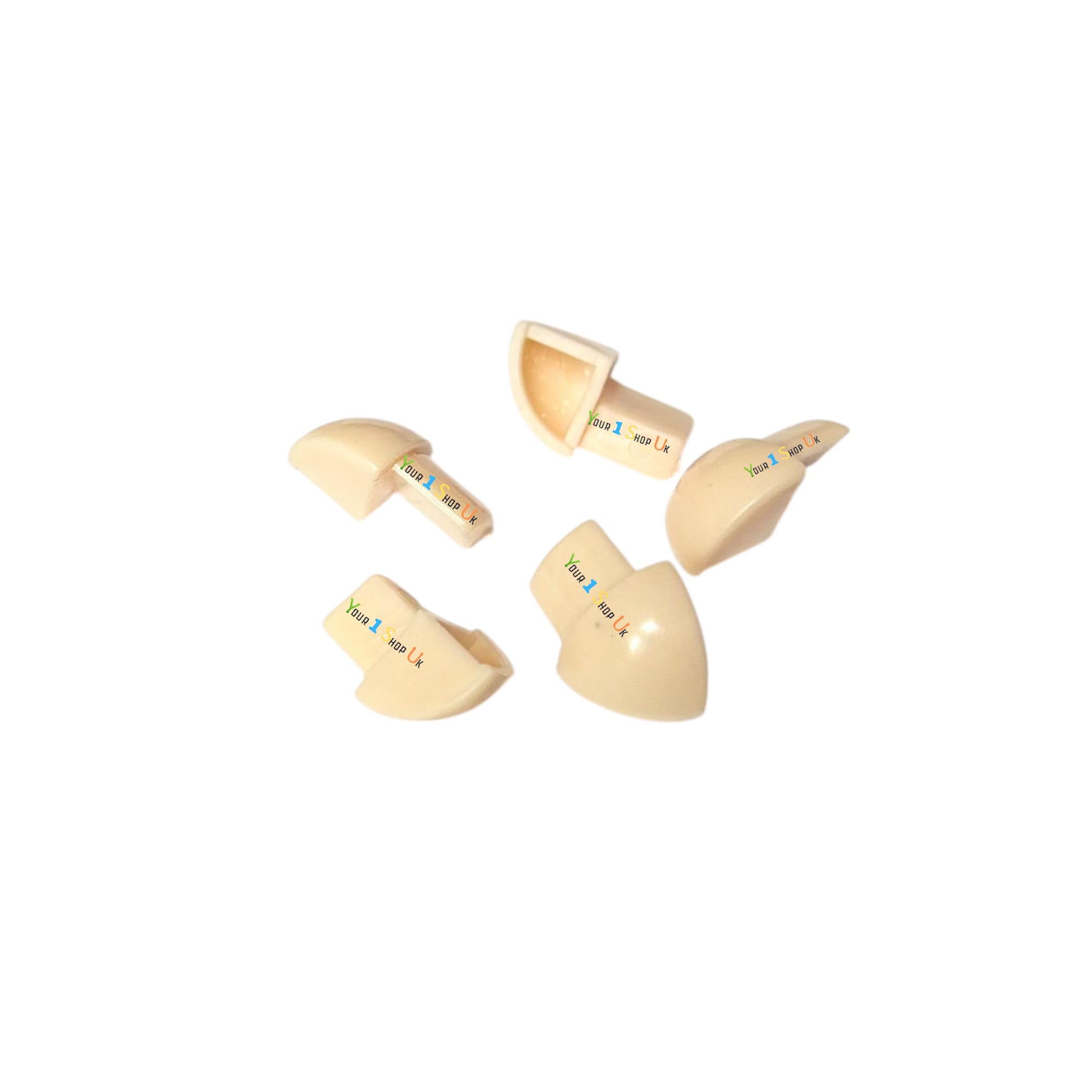 Soft Cream Corner Tile Trim Pieces, Plastic External Corner, Plastic Round Edge Corner Pieces for Edge Tile Trim ETR Trim Available in 6mm and 8mm and 10mm, Pack of 5 (Soft Cream, 8mm)
