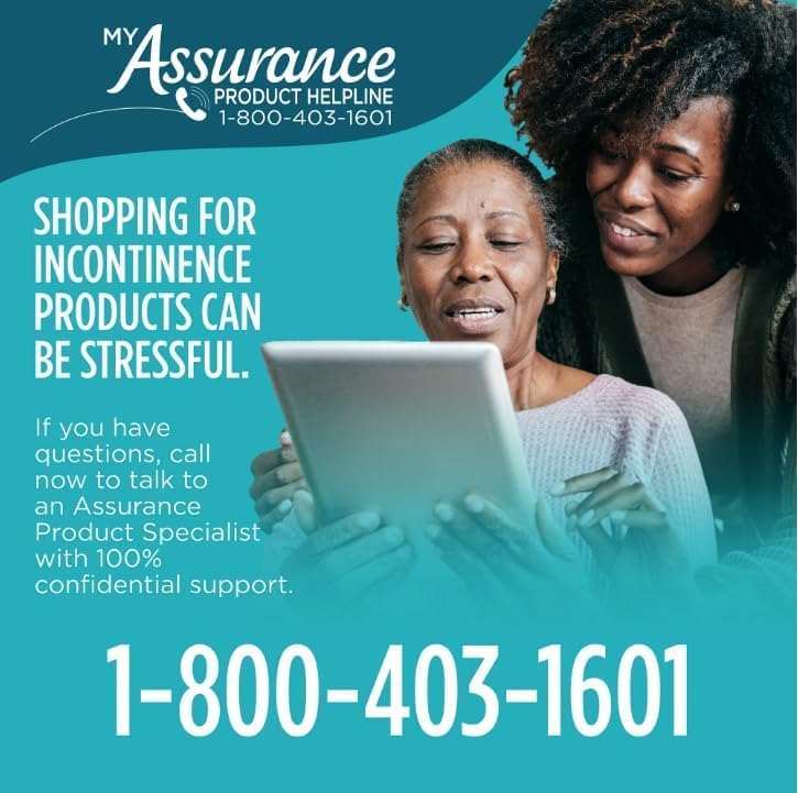 Assurance Premium Multi-Purpose Underpads, Maximum Absorbency, Large 23 x 36 Inches, 18 Count, 2 Pack