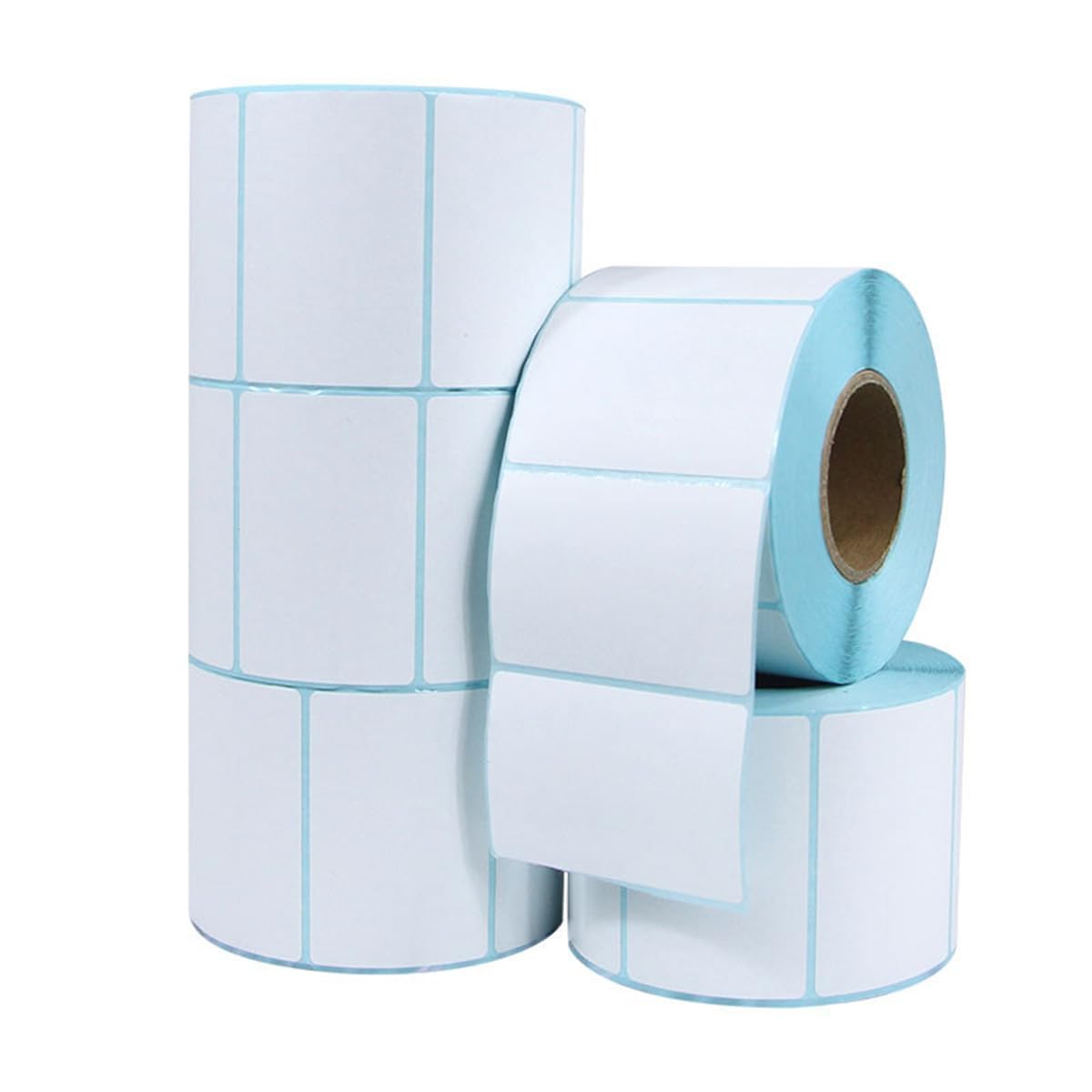 Set di 5 etichette adesive in carta termica, 60 x 40 mm, per un totale di 4000 etichette vuote per spedizioni, antigraffio, impermeabili, resistenti all'olio, per stampanti termiche