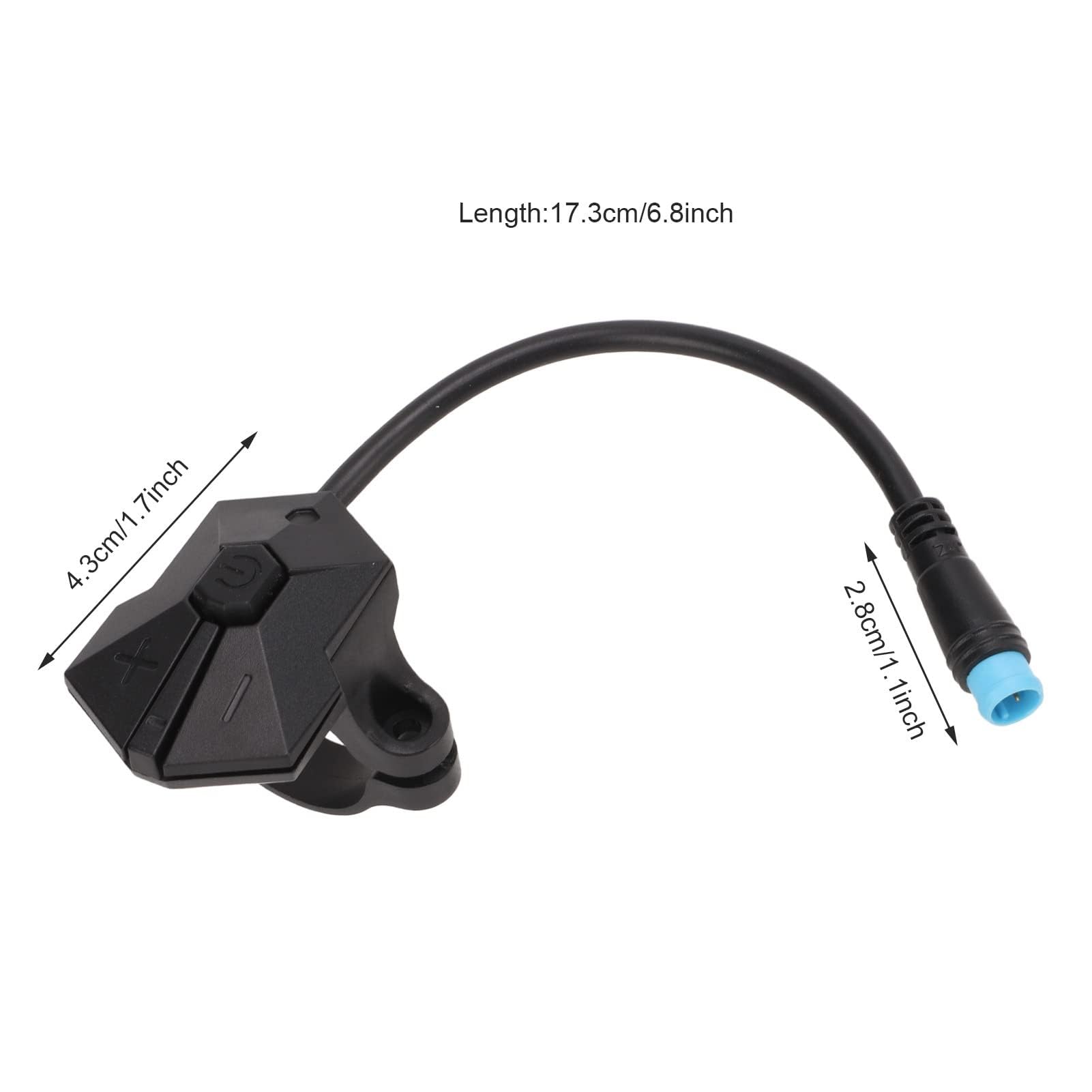 Dilwe Contrôleur de Commutateur de Vélo électrique, Contrôleur de Commutateur D'affichage P850C à 4 Broches Compatible avec Le Panneau D'affichage de Moteur à Central P850C