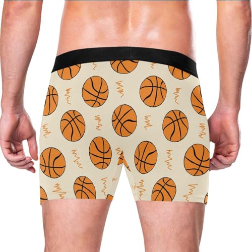 Men's Basketball Boxer Briefs Soft Comfort Sports Underwear S-XXL3